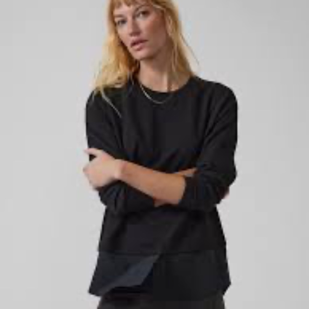 Athleta Galleria 2.0 black shirt M/P - Picture 2 of 8